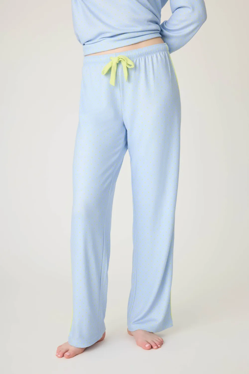 PJ Salvage Beautiful Life Polka Dot Pant in Periwinkle