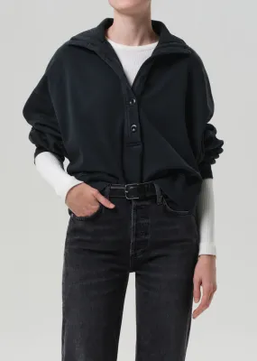 Citizens of Humanity Mirelle Funnel Neck in Charcoal Citizens of Humanity Mirelle Funnel Neck in Charcoal