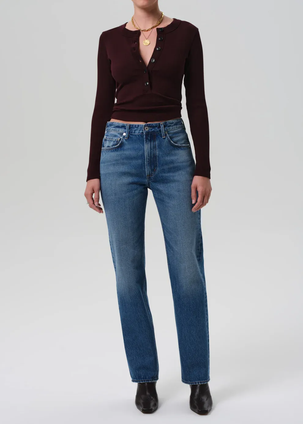 Citizens of Humanity Zurie Straight Leg Jean in Demi