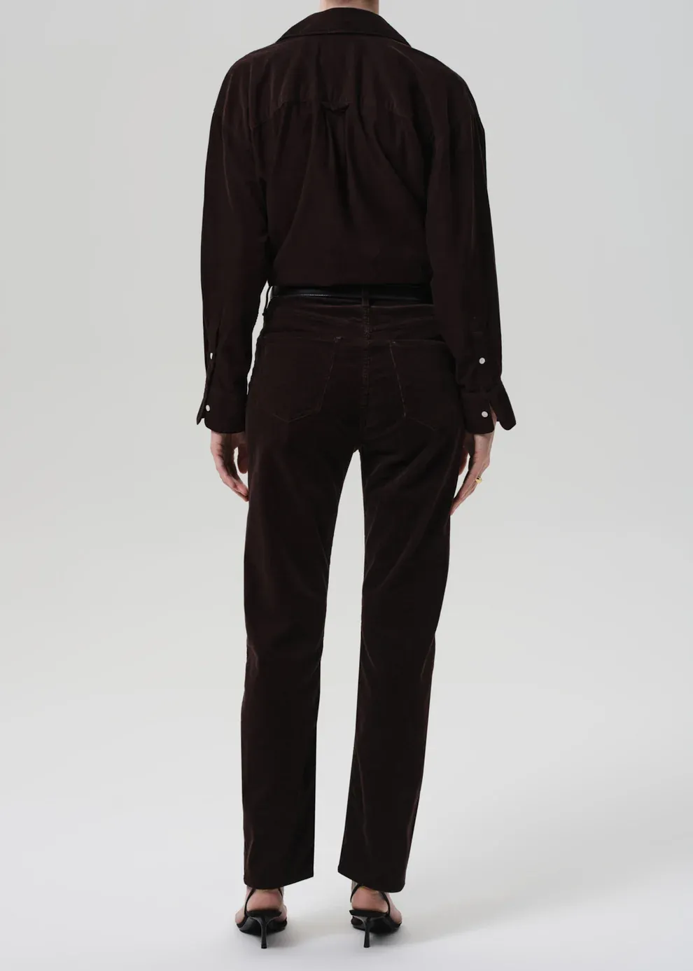 Citizens of Humanity Blaine Corduroy High Rise Straight Jean in Barrister