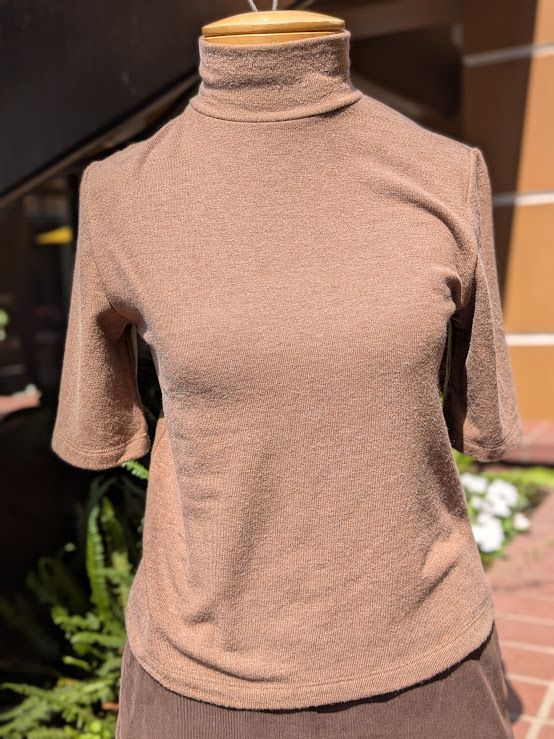 Velvet Malaya Kashmir Knit Top in Cognac