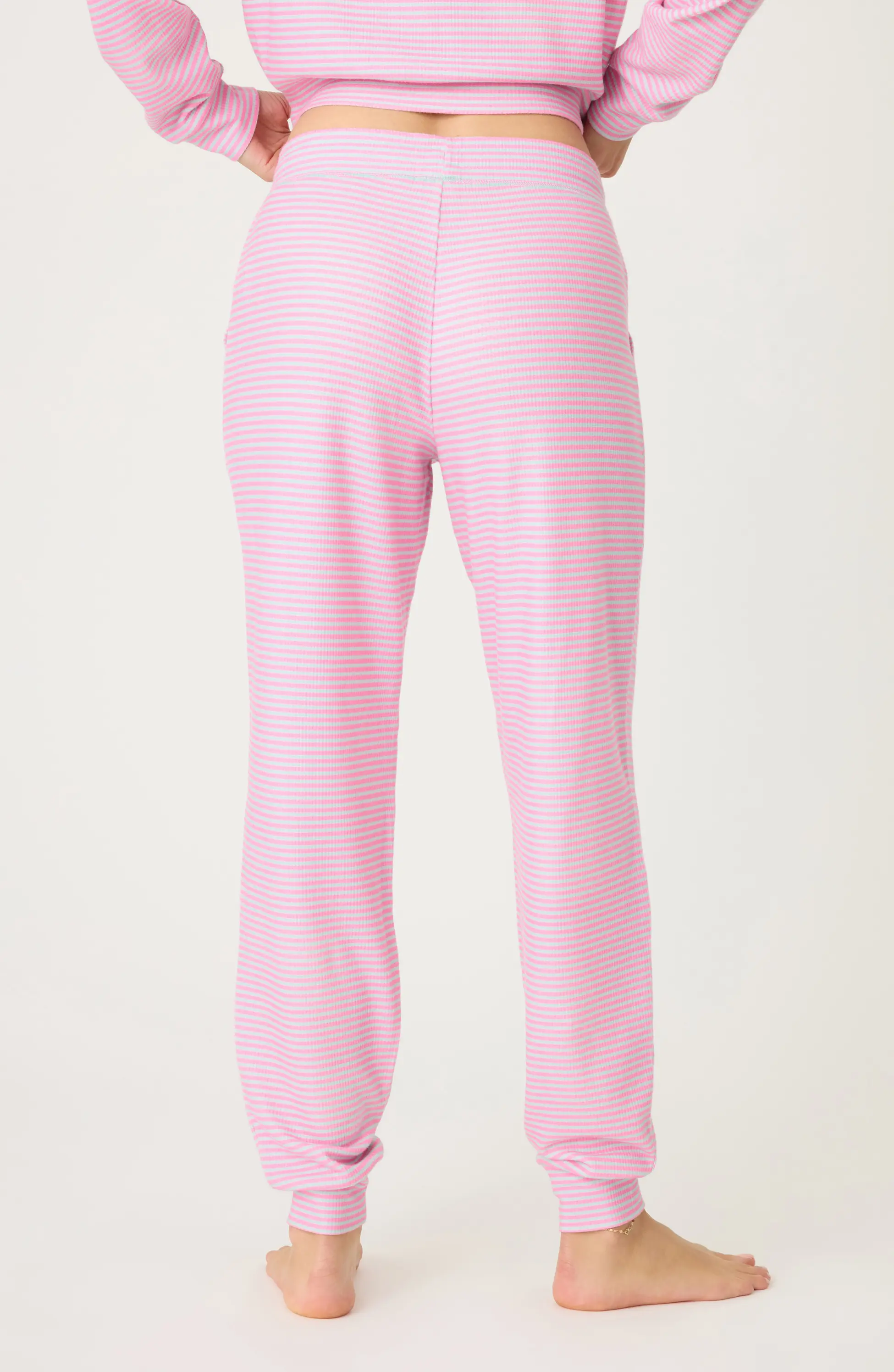 PJ Salvage Secret Garden Banded Pant in Bright Pink