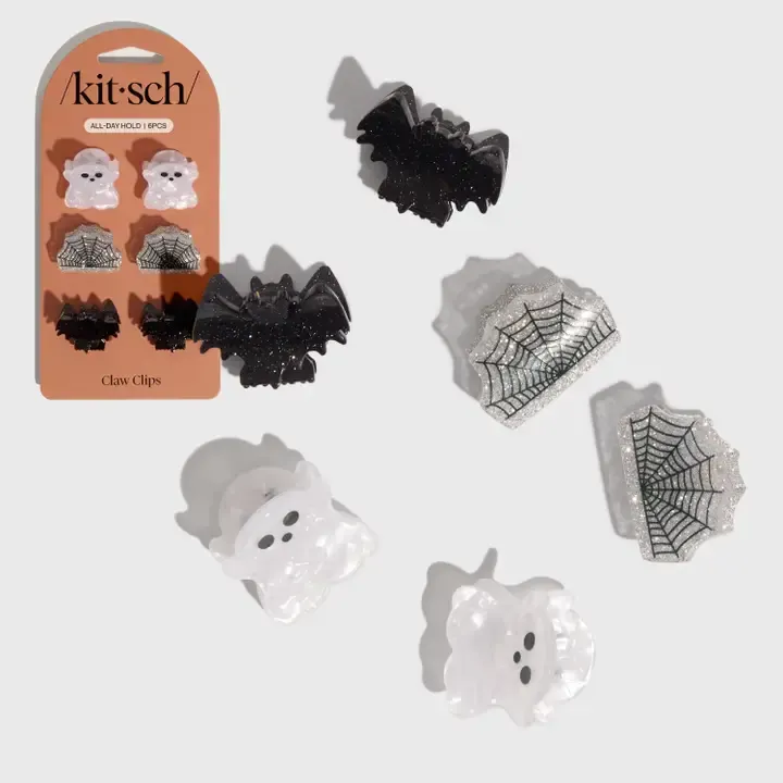 Kitsch Mini Halloween Claw Clips - 6pc Set