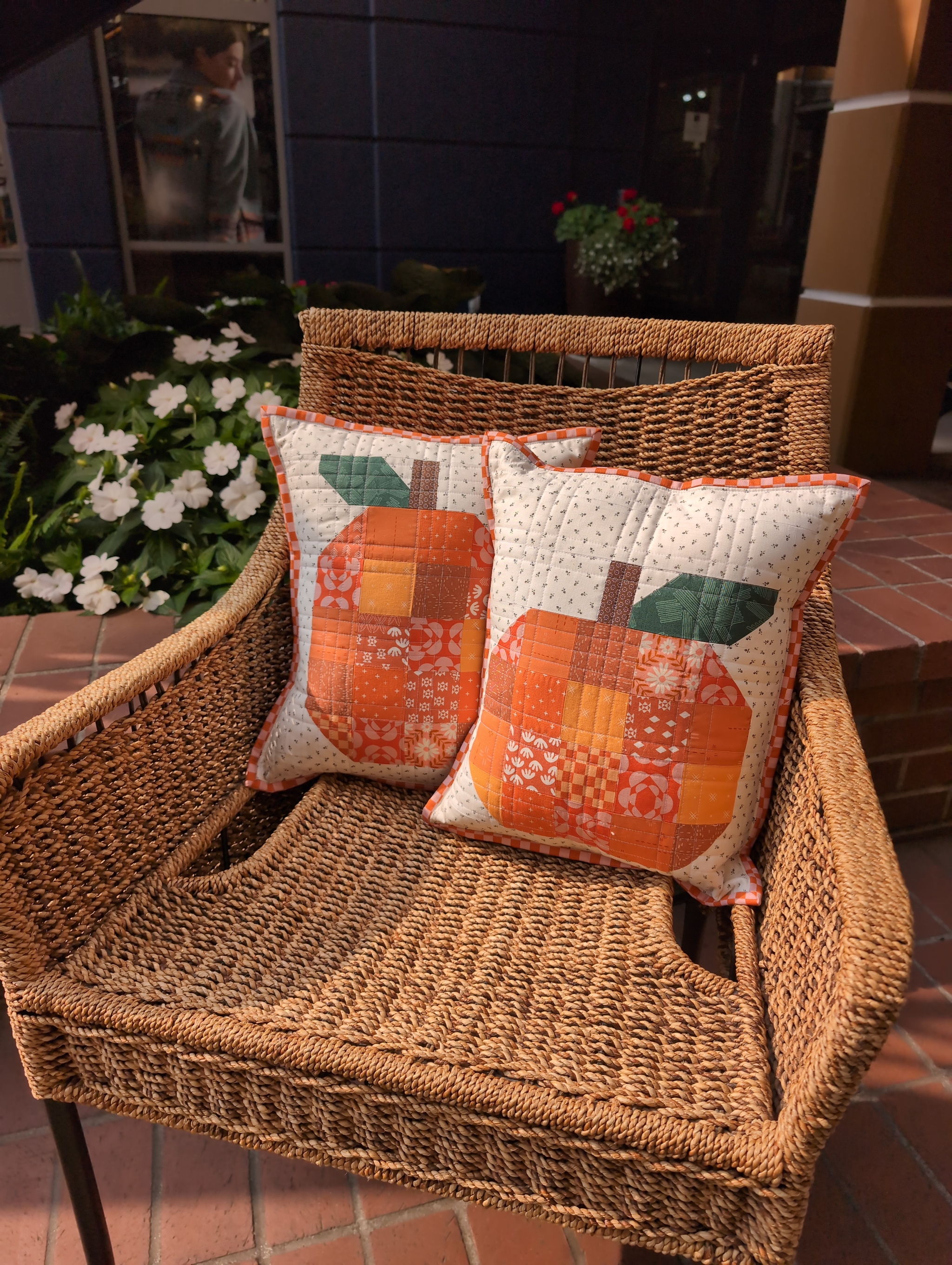 Collins Collective Pumpkin Patch Quilted Throw Pillow