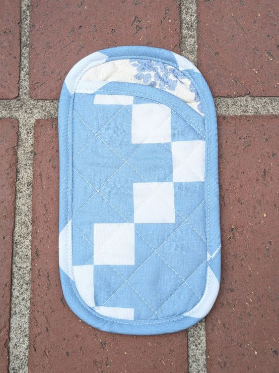 Collins Collective Frankie Handmade Sunglasses Case in Sky Patchwork