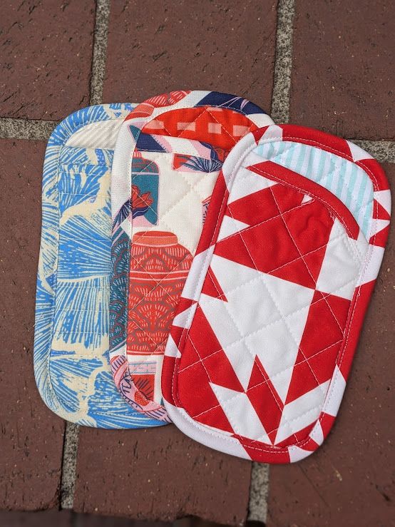 Collins Collective Frankie Handmade Sunglasses Case in Red Patchwork