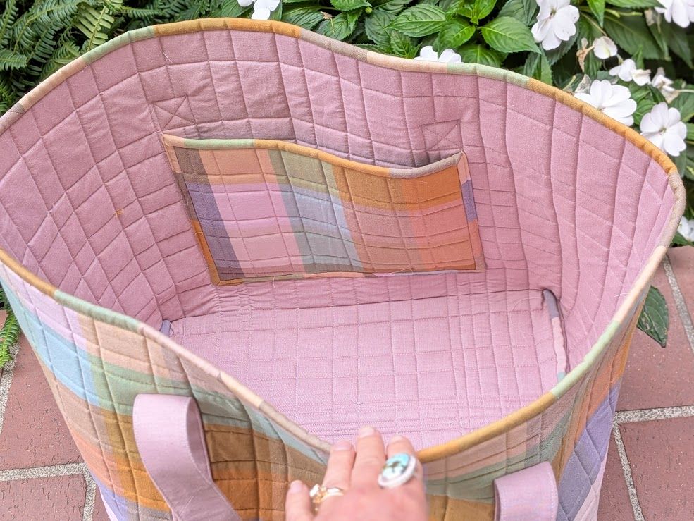 Collins Collective Max Oversized Tote in Autumn Plaid