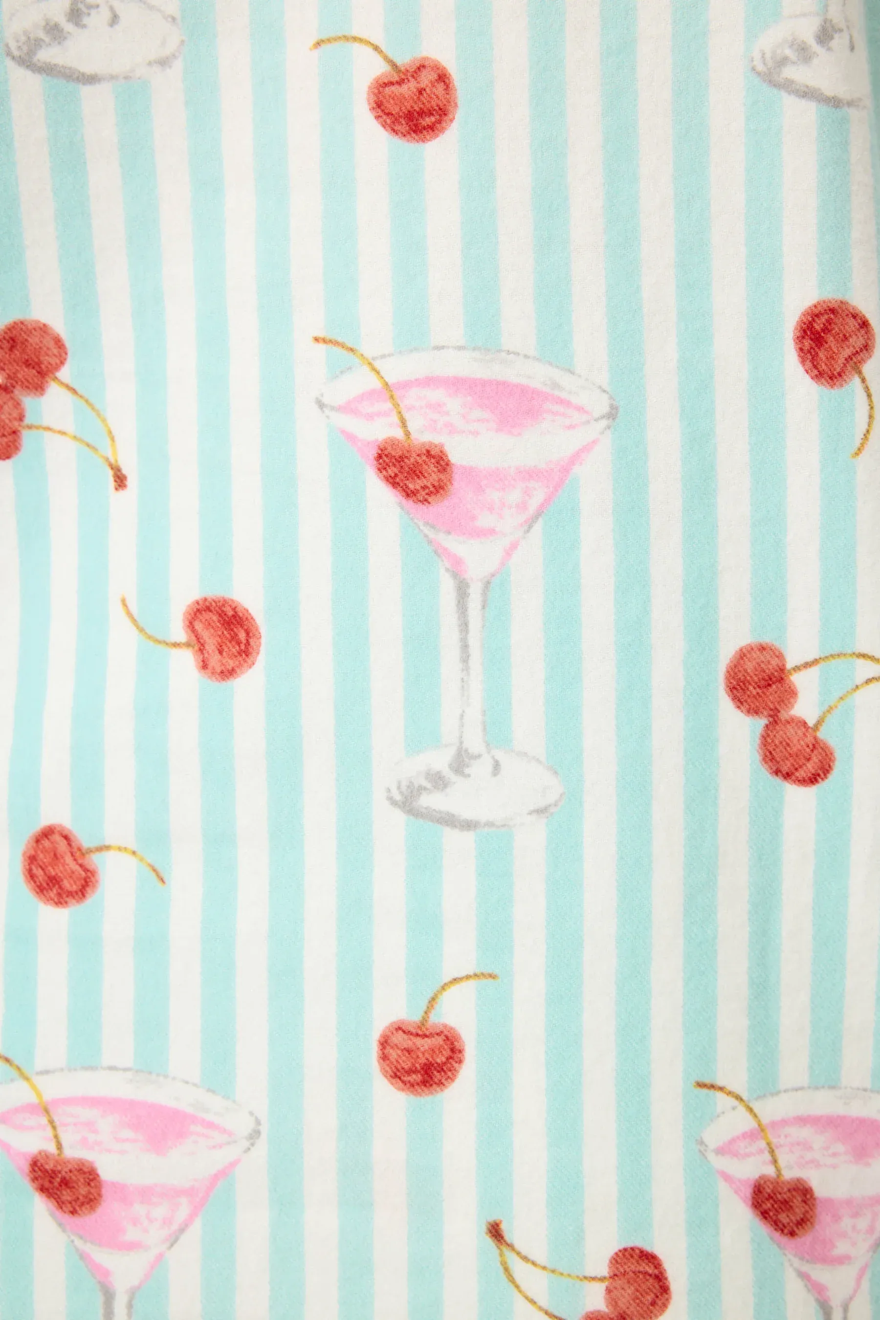 PJ Salvage Ma Cherie Flannel PJ Set in Light Mint - 3pcs