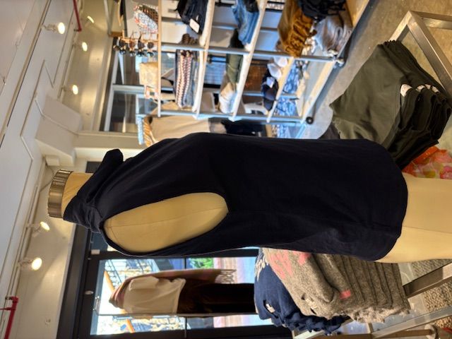 Velvet Fletcher Cotton Slub Top in Navy