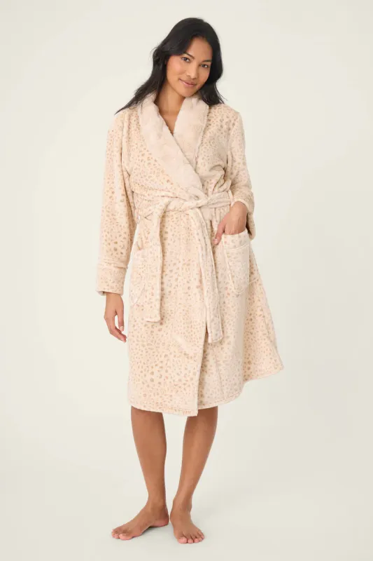 PJ Salvage Lets Get Cozy Robe in Champagne PJ Salvage Lets Get Cozy Robe in Champagne