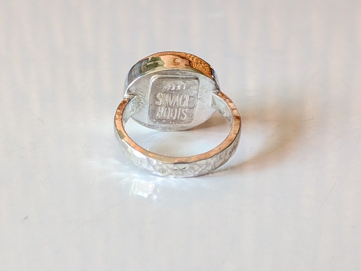 Savage Roots Astoria Ring in Sterling Silver & Ethiopian Opal