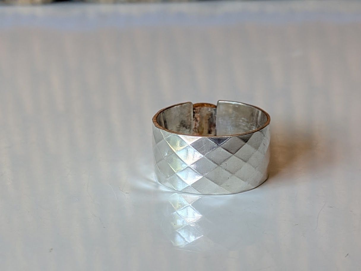 Savage Roots Hazel Cigar Band Ring in Sterling Silver, 14KGF & Australian Opal Doublet