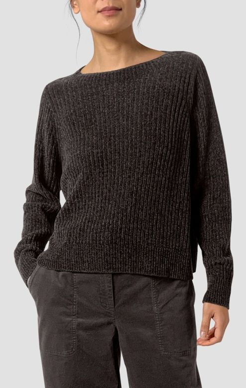 Eileen Fisher Chenille Blend Square Armhole Sweater in Rye Eileen Fisher Chenille Blend Square Armhole Sweater in Rye