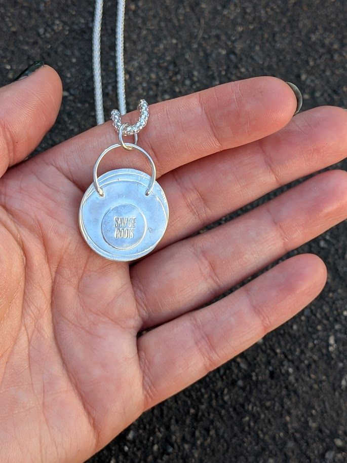 Savage Roots Bernie Necklace in Sterling Silver, 14KGF & Baroque Pearl