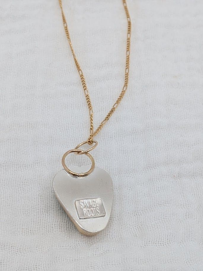 Savage Roots Bitsy Necklace in Sterling Silver, 14KGF & Turquoise