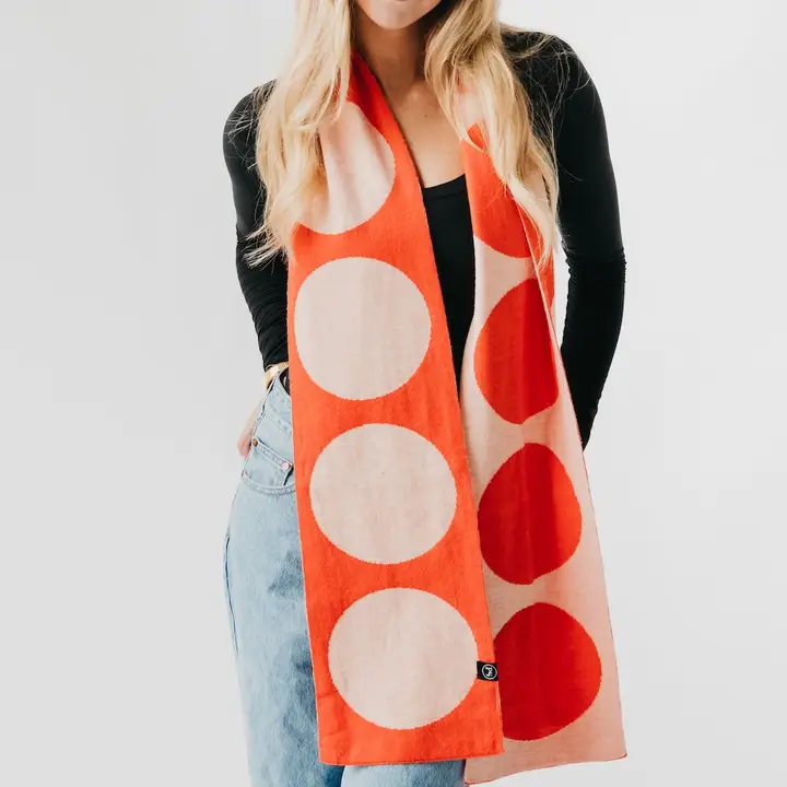 Pretty Simple Dorthy Dot Scarf in Orange