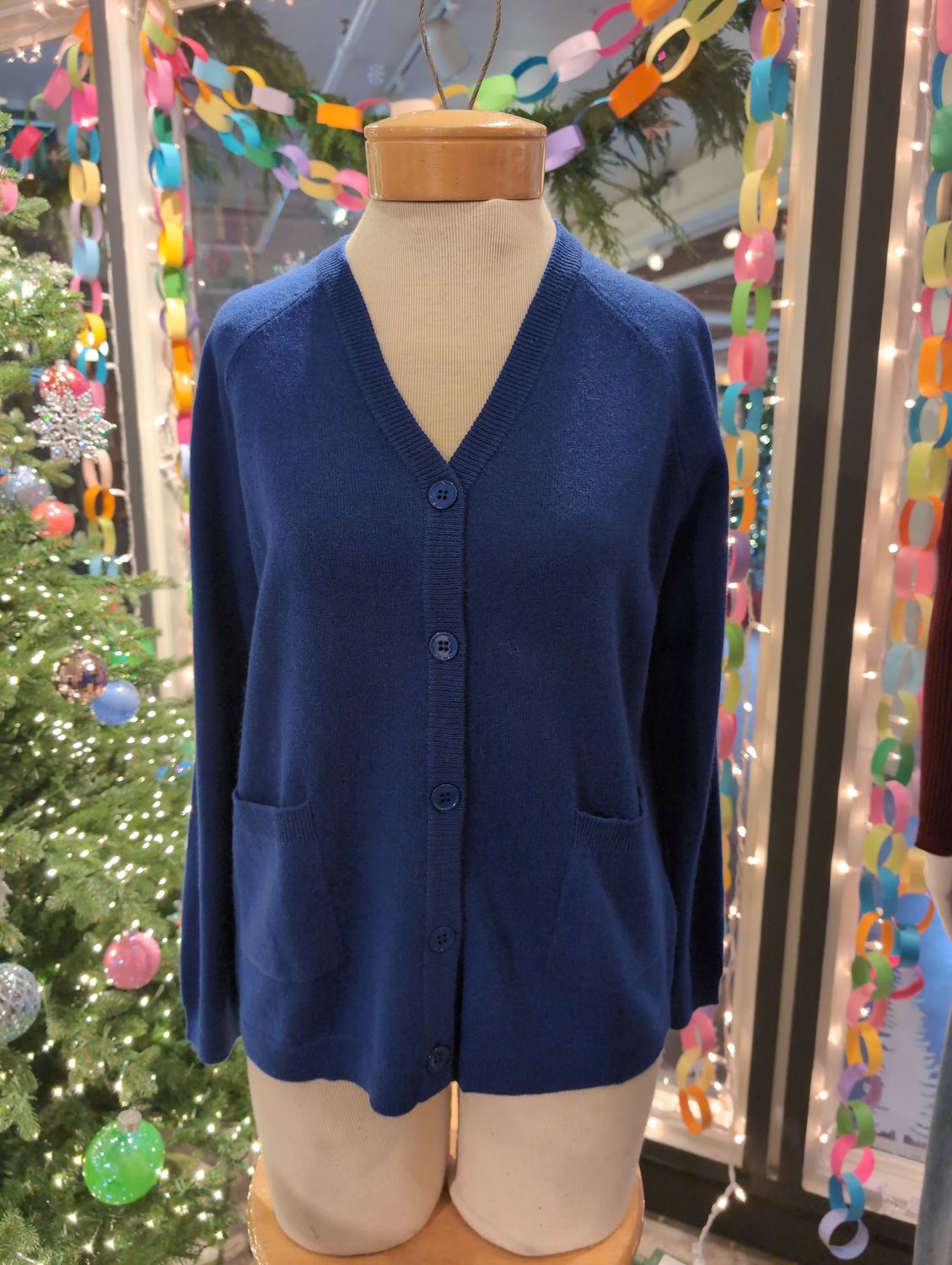 Estheme x Maud & Sacha Merino Wool Cardigan in Cobalt Estheme x Maud & Sacha Merino Wool Cardigan in Cobalt