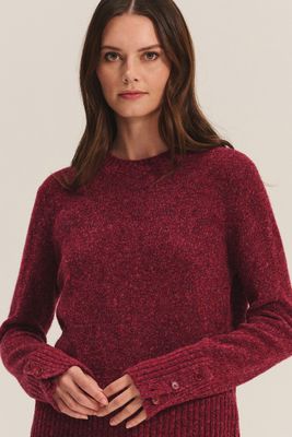 Velvet Maisie Marled Knits Sweater in Mulberry Velvet Maisie Marled Knits Sweater in Mulberry