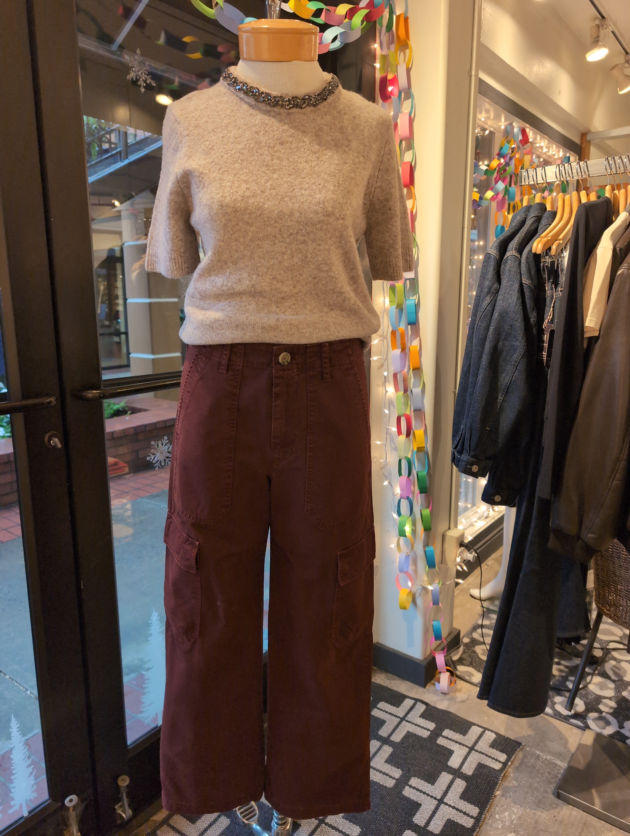 Velvet Makayla Sanded Twill Pant in Bison