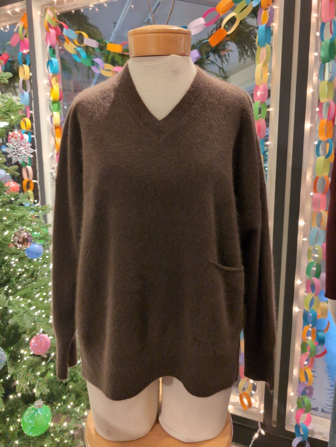 Estheme Raccoon Sweater in Choco