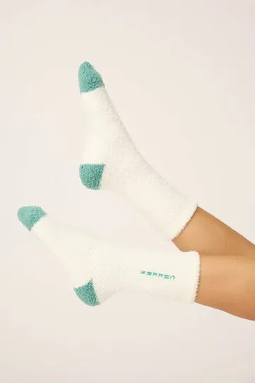 PJ Salvage Cheers Fuzzy Crew Socks PJ Salvage Cheers Fuzzy Crew Socks