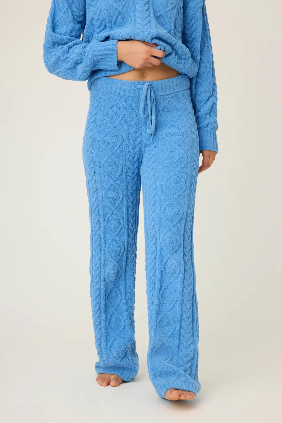 PJ Salvage Cozy Chenille Cable Pant in Sea PJ Salvage Cozy Chenille Cable Pant in Sea