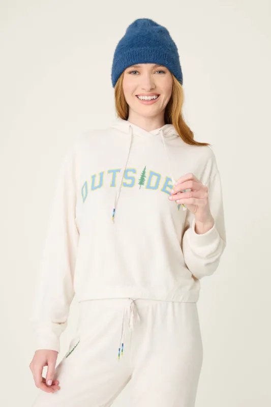 PJ Salvage Outsider Fleece Hoodie in Light Oatmeal PJ Salvage Outsider Fleece Hoodie in Light Oatmeal