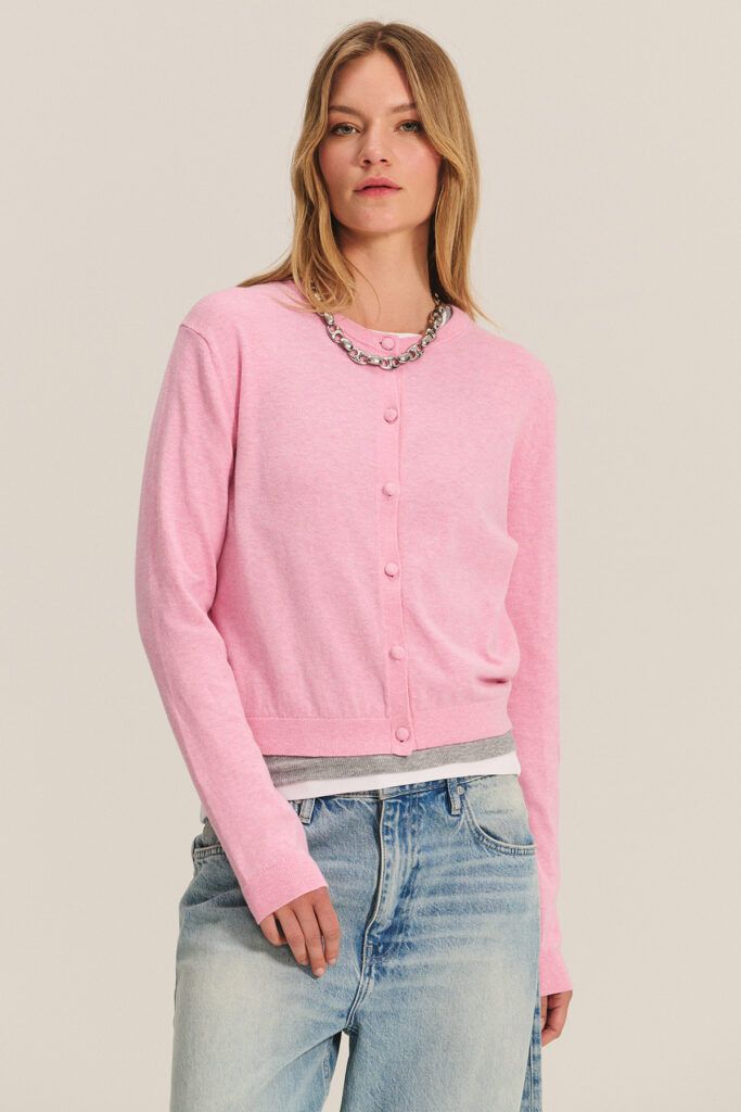 Velvet Angelica Lux Cotton Cashmere Sweater in Rose Velvet Angelica Lux Cotton Cashmere Sweater in Rose