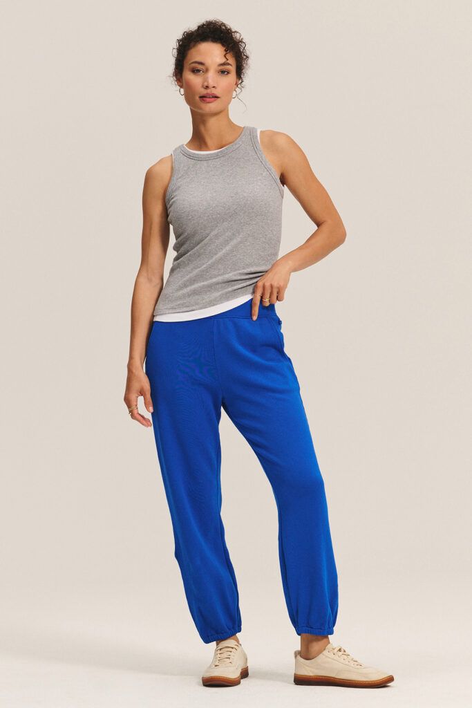 Velvet Zara Fleece Pant in Island