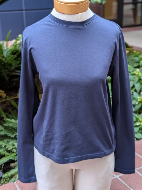 Velvet Vicky Jersey Long Sleeve Tee in Navy Velvet Vicky Jersey Long Sleeve Tee in Navy