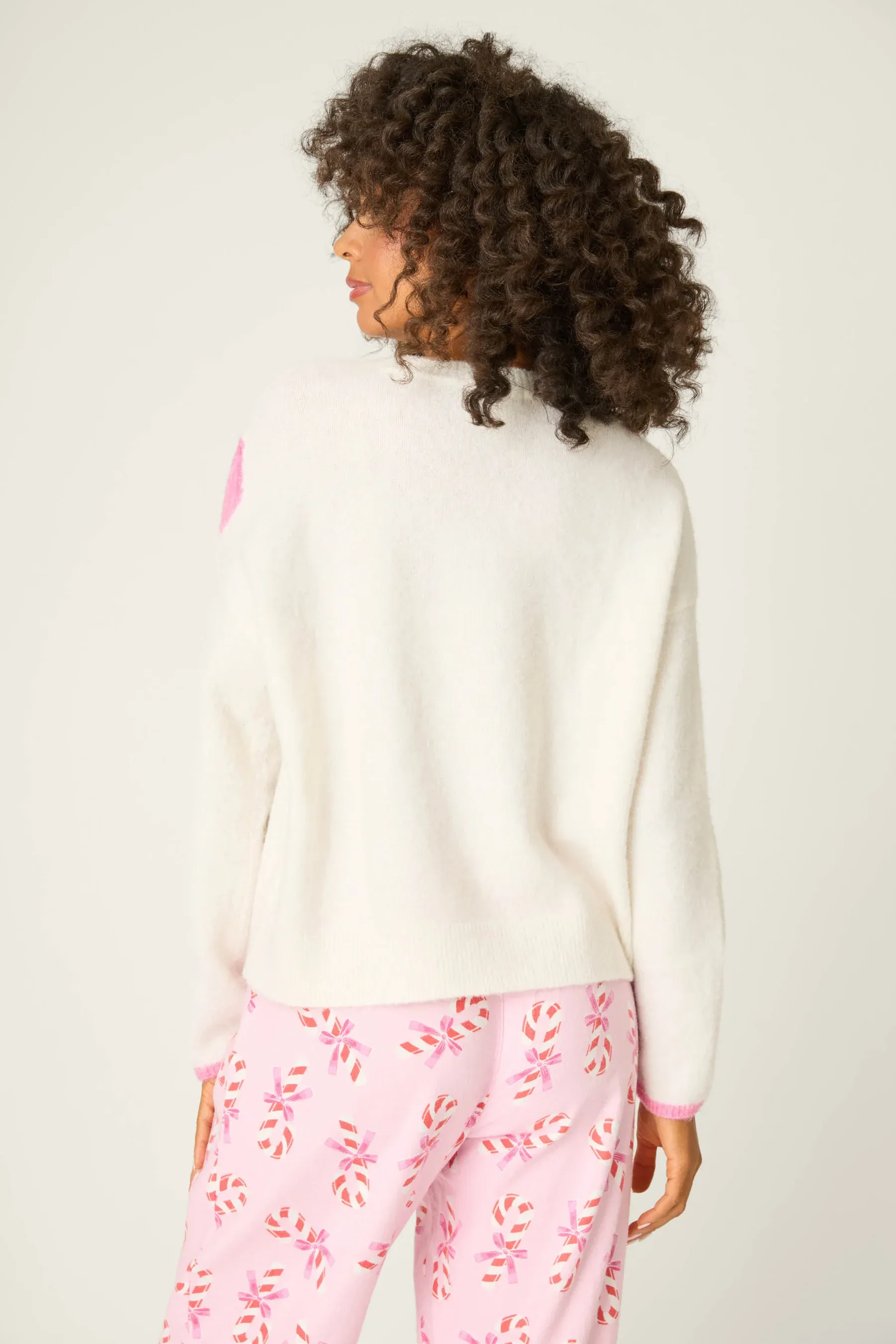 PJ Salvage Sweeter Than Sugar Long Sleeve Sweater in Ivory