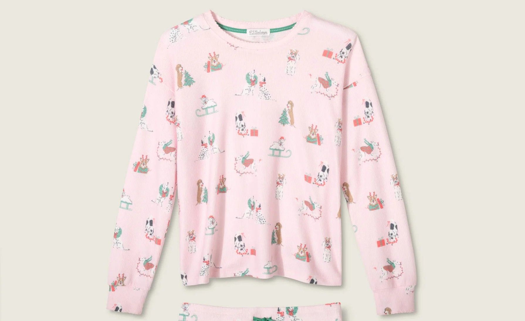 PJ Salvage Peace & Pawlidays PJ Short Set in Pink