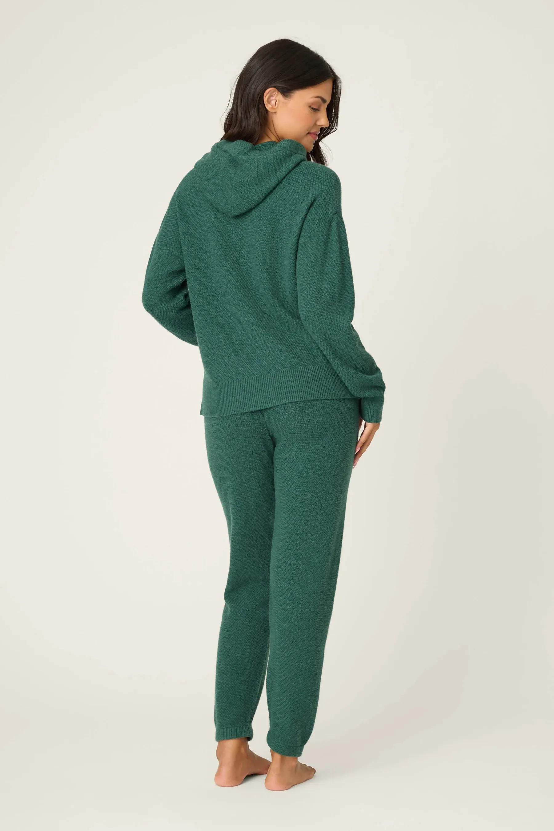 PJ Salvage Sweater Weather Pants Set in Forest Green