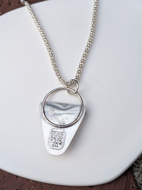 Savage Roots Shirin Necklace in Sterling Silver & Australian Opal Doublet