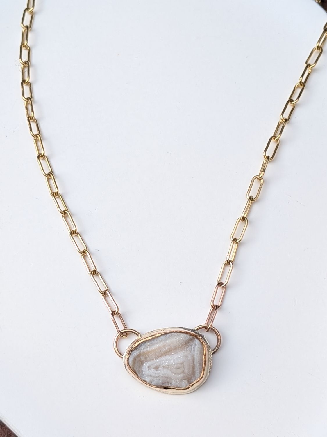 Savage Roots Lyle Necklace in 14K Gold Fill Desert Druzy Savage Roots Lyle Necklace in 14K Gold Fill Desert Druzy