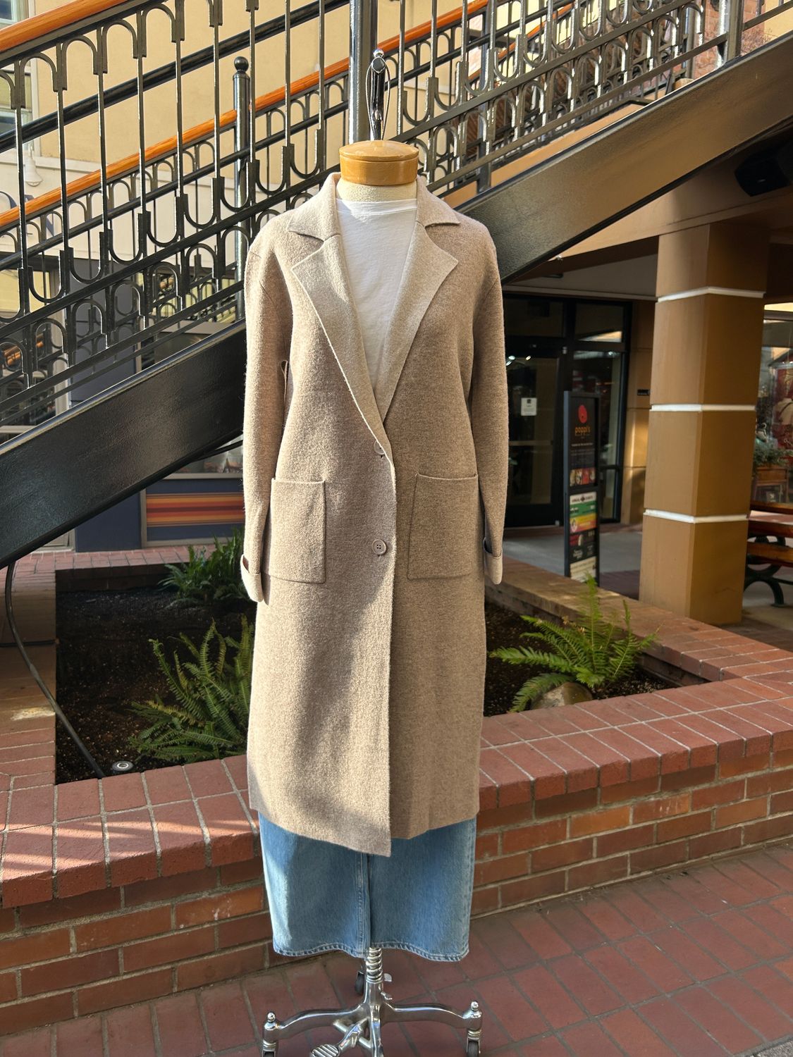 Estheme x Maud & Sacha Colette Cardigan in Quinoa/Sable