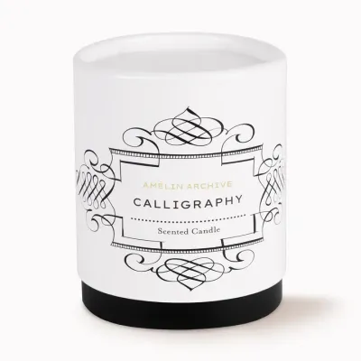 Amelin Archive Candle in Calligraphy