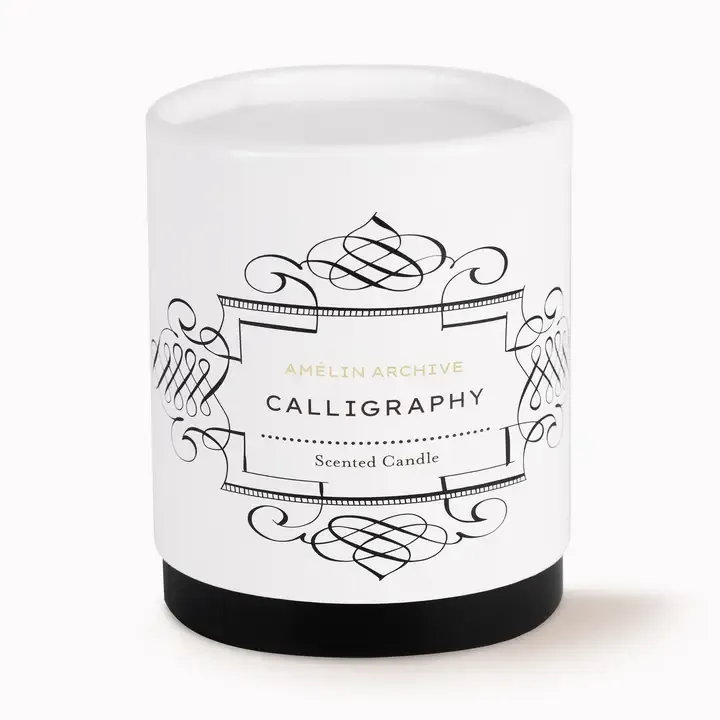Amelin Archive Candle in Calligraphy
