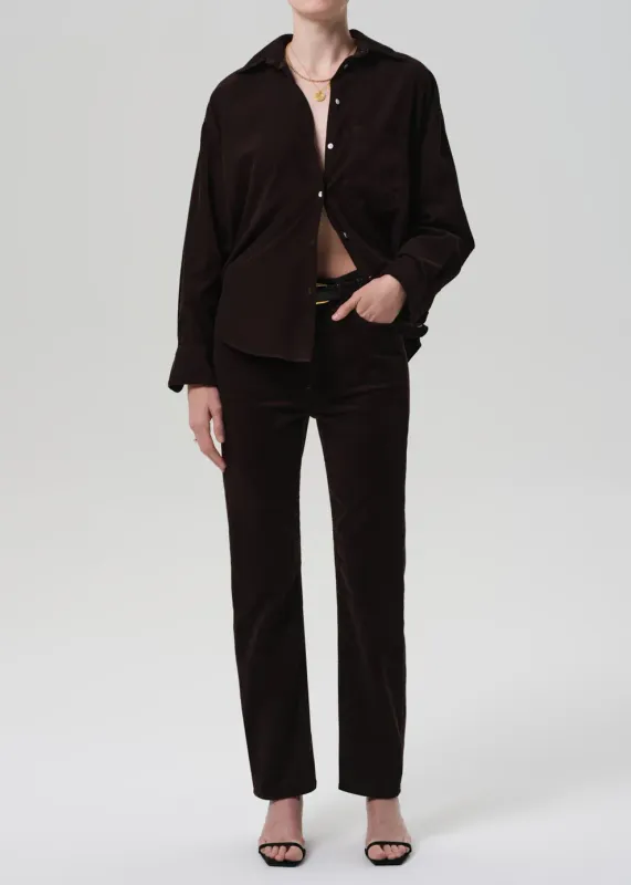 Citizens of Humanity Blaine Corduroy High Rise Straight Jean in Barrister