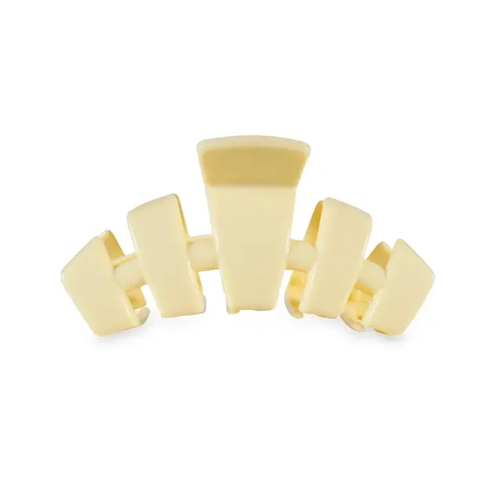 Teleties Medium Classic Hair Clip in Butter Yellow
