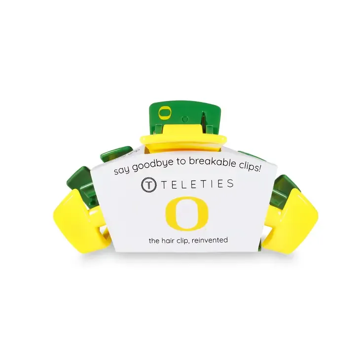 Teleties Medium University of Oregon Classic Hair Clip
