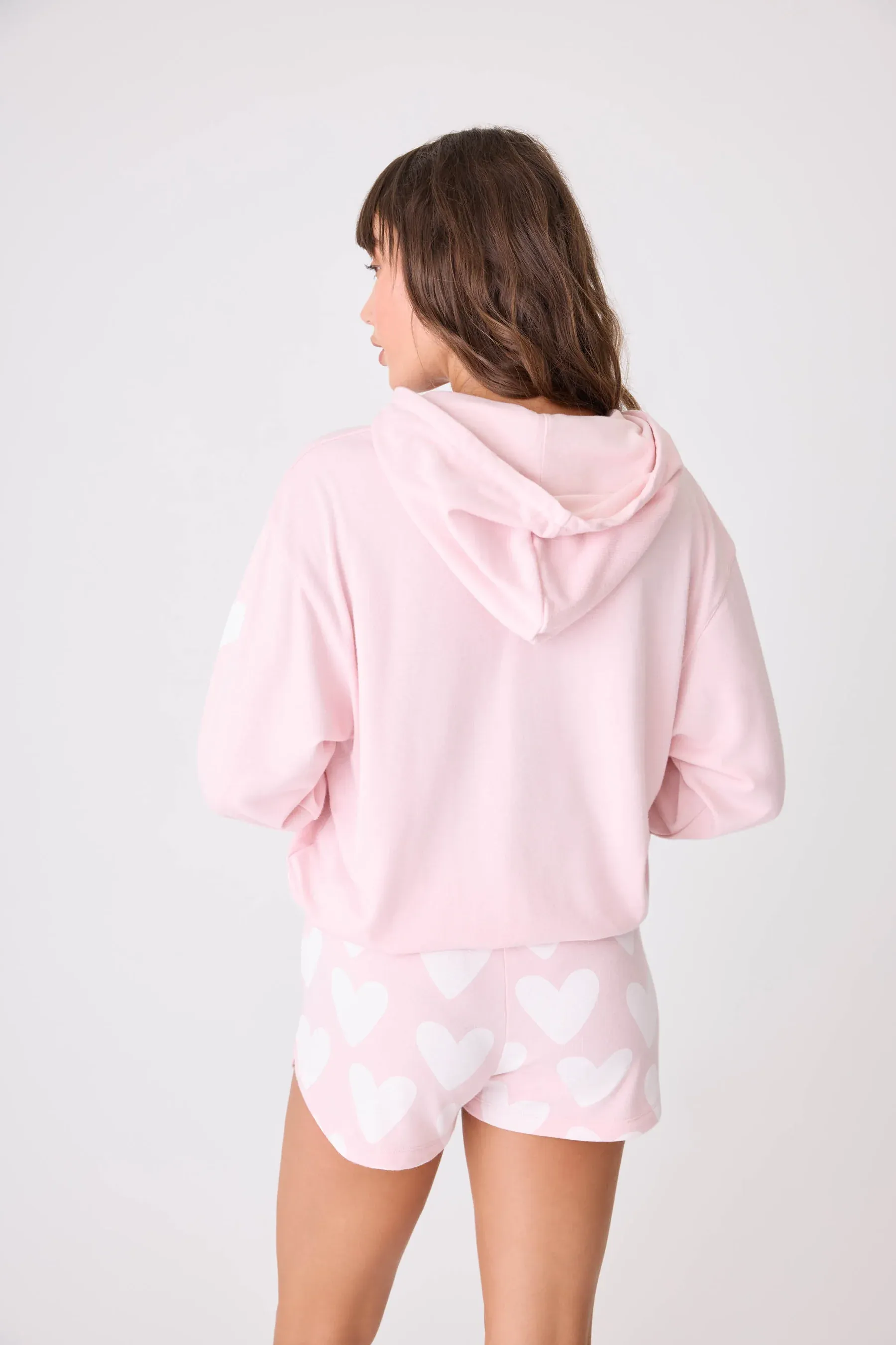 PJ Salvage Sundae Best Solid Hoodie in Blush