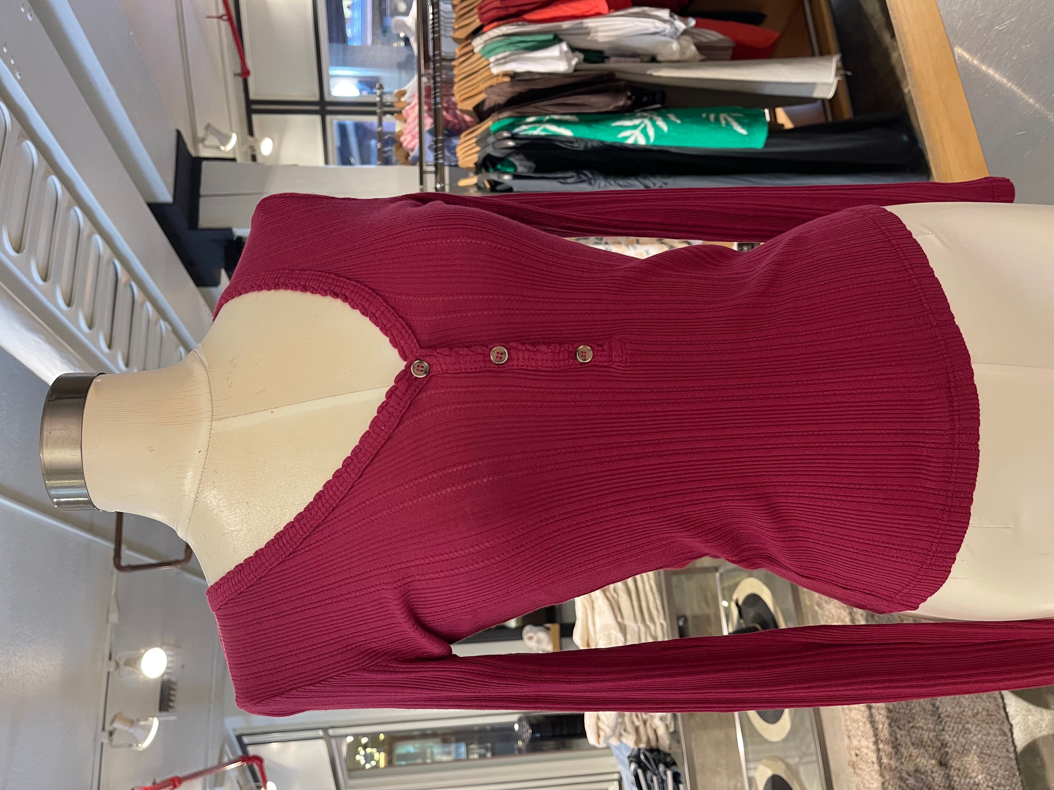 Velvet Winona Pointelle Long Sleeve Top in Jewel