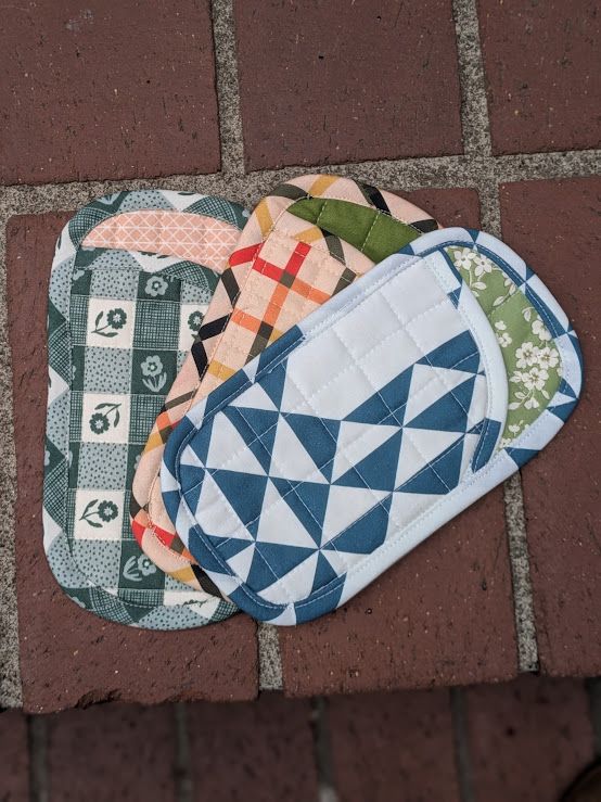 Collins Collective Frankie Handmade Sunglasses Case in Blue Patchwork