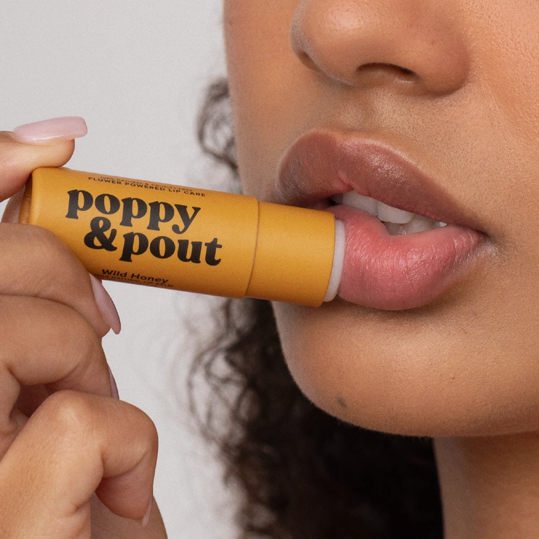 Poppy & Pout Lip Balm in Wild Honey