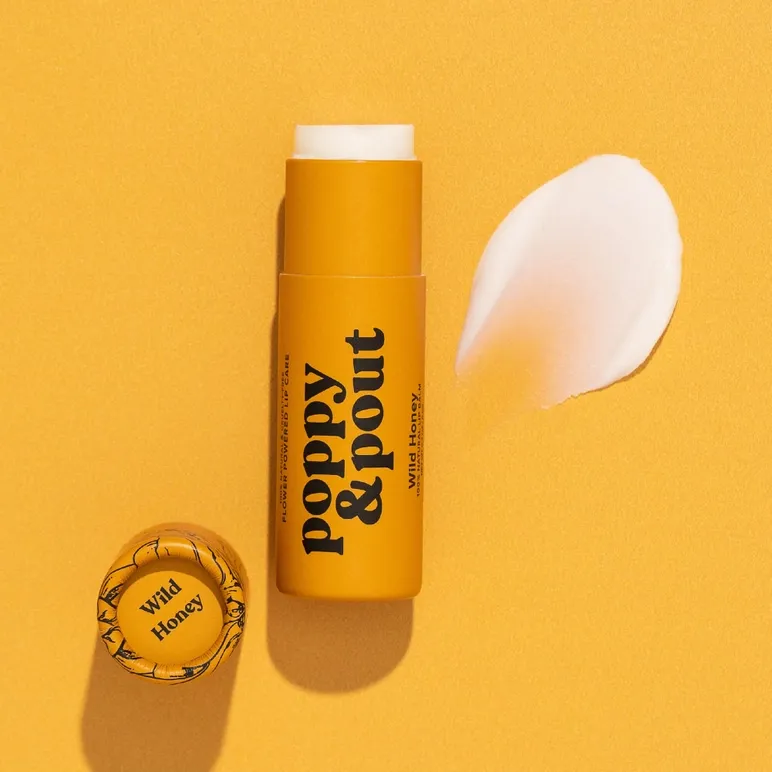 Poppy & Pout Lip Balm in Wild Honey Poppy & Pout Lip Balm in Wild Honey