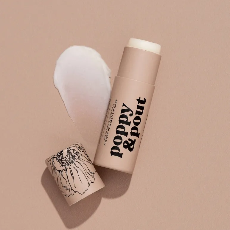 Poppy & Pout Lip Balm in Island Coconut