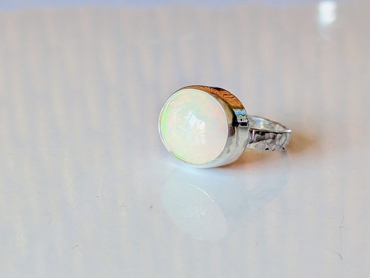 Savage Roots Astoria Ring in Sterling Silver & Ethiopian Opal