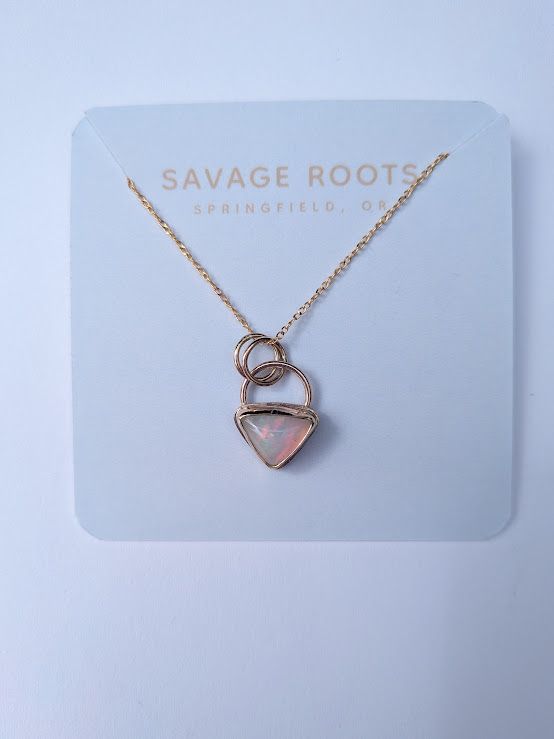 Savage Roots Emma Necklace in Ethiopian Opal