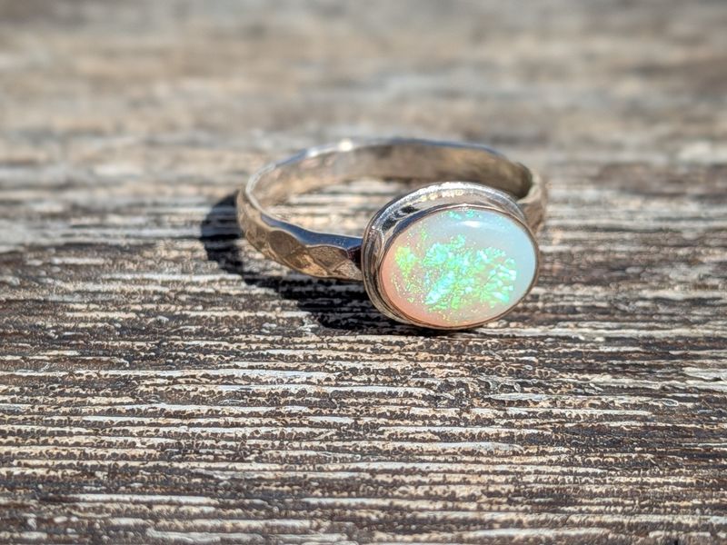 Savage Roots Newport Ring in 14KGF & Ethiopian Opal